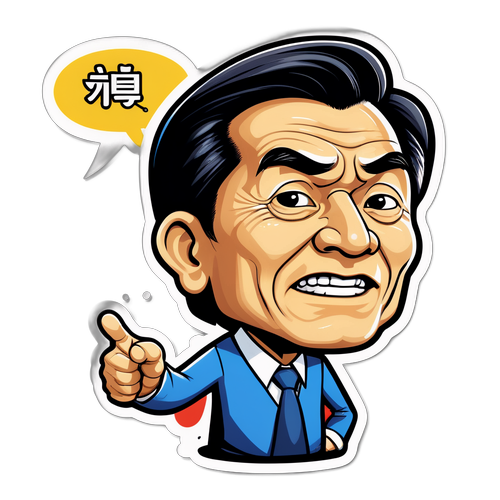 馬英九卡通風格貼紙