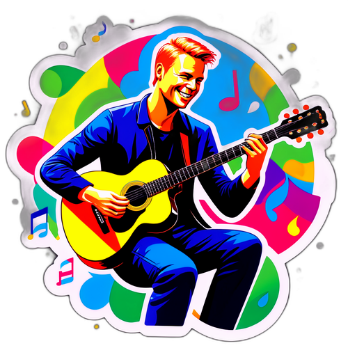 Kerkko Koskinen kitaran kanssa