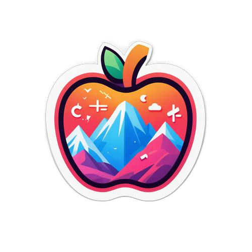 Apple iOS 26 Logó Sticker
