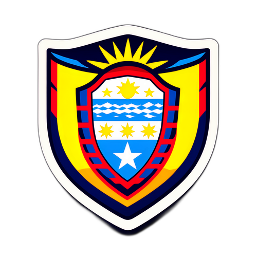 Diseño Colorido del Escudo de Atlético Tucumán