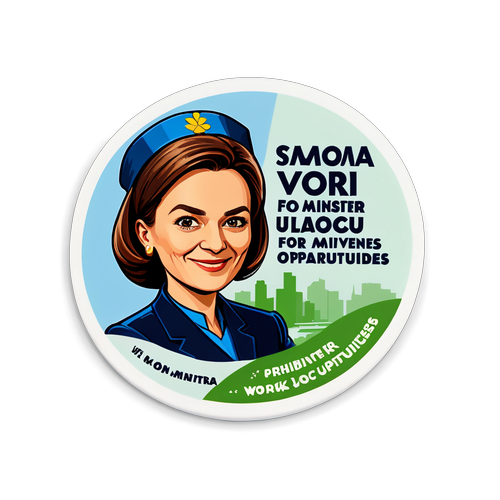 Autocol cu Simona Bucura Oprescu - Ministrul Muncii