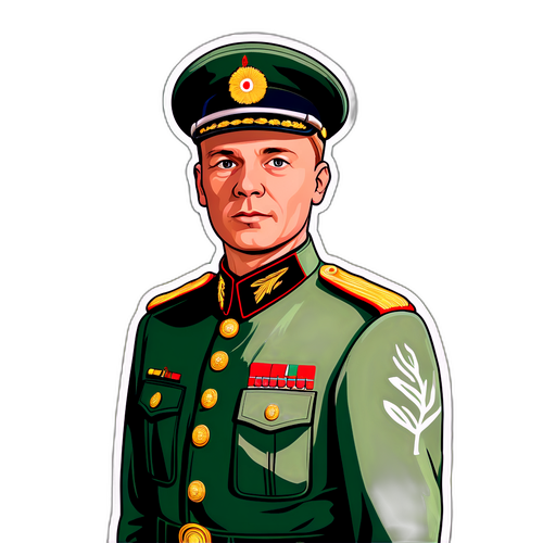 Pauli Mustajärvi armeijapuvussa metsässä