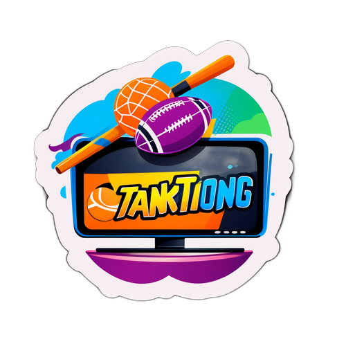 Trendy klistermærke til TV2 Sport