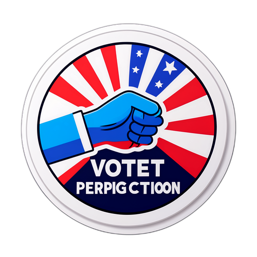 मतदान के लिए प्रेरक स्टिकर