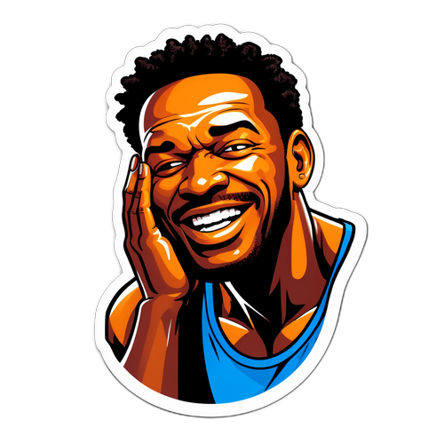 Vrolijke facepalm van Ben Johnson