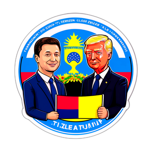特朗普与泽连斯基会晤贴纸