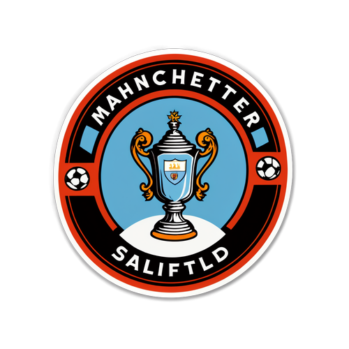 Vintage-Inspired FA Cup Sticker: Manchester City vs. Salford City