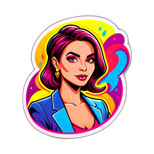 女性企业家影响者贴纸