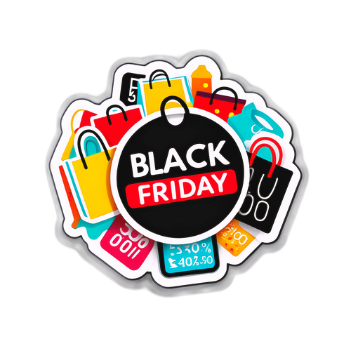 Stylisierter Black Friday Sticker