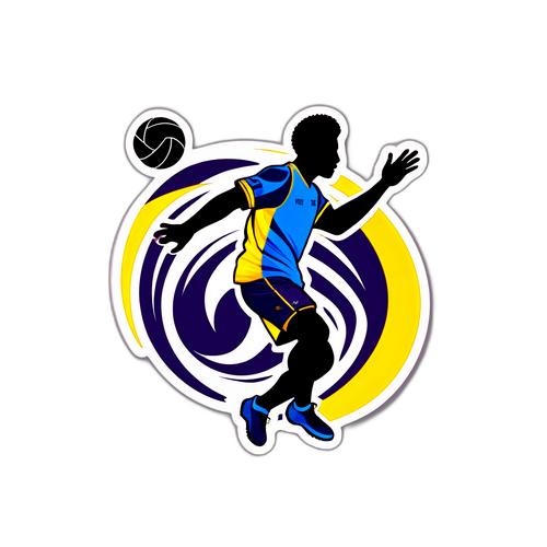 Sporty Klistermærke af Scaglione Handball