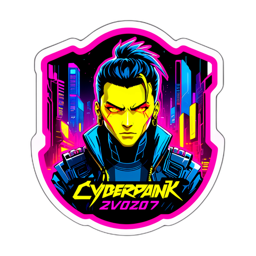 Aderente Inspirado em Cyberpunk 2077