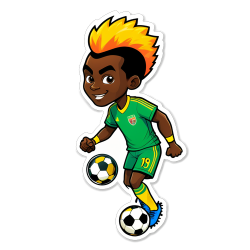 Frimpong i fotballpose