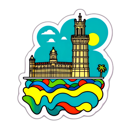 Stiker Perjalanan Landmark Iconik Portugal