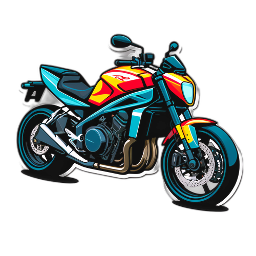 Makabagong Ilustrasyon ng Motorsiklo
