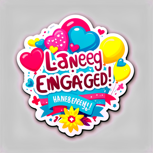 Romantic Engagement Sticker