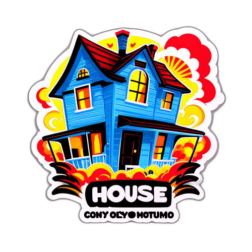 Наклейка для фанатів фільму "Будинок з Динамітом"