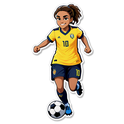 Mästerlig Fotbollskonst: Marta i Full Action med Bollen!