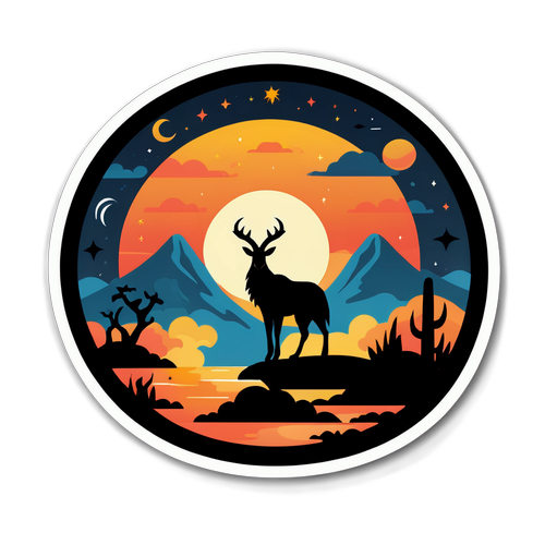 Sticker Inspirado no Eclipse Solar