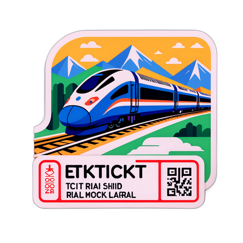 高鐵票訂購主題貼紙