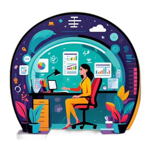 Nachdenkliche Gestaltung von Sandra Navidi im modernen Büro-Pod