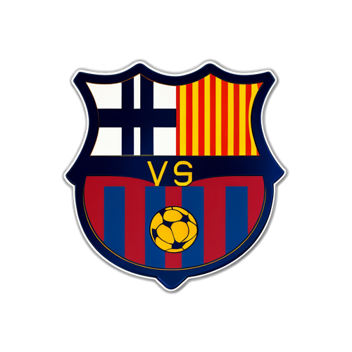 Sticker Minimalis Barca vs Rayo