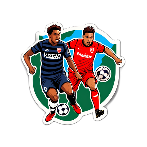 Sticker del partido entre Wanderers e Independiente