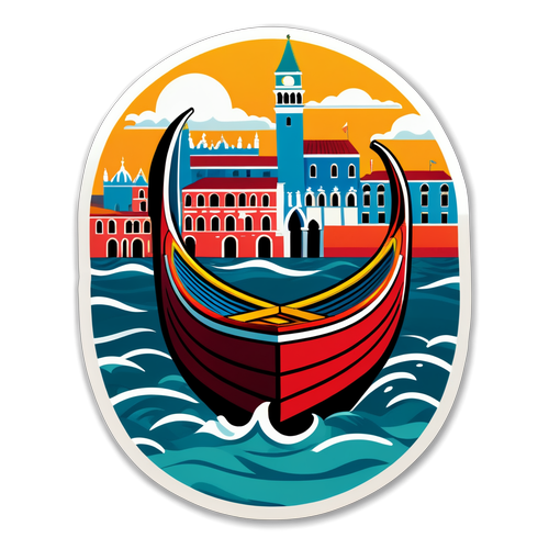 Stiker Gondola Venezia: "Tumpangilah Ombak Kemenangan"