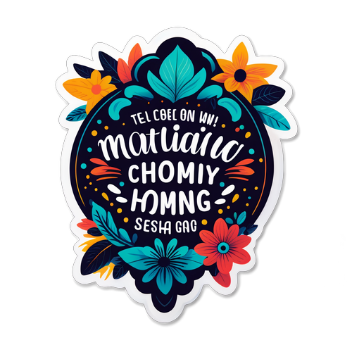 Stiker Motivasi dengan Kutipan Vitalia Sesha
