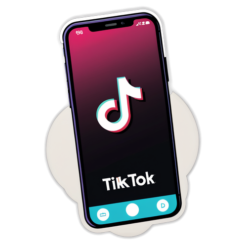 Klistermærke dedikeret til TikTok-forbuddet