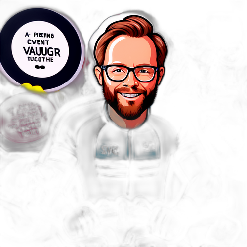 Vibrante Sticker van Jonathan Vaughters als Fietstrainer