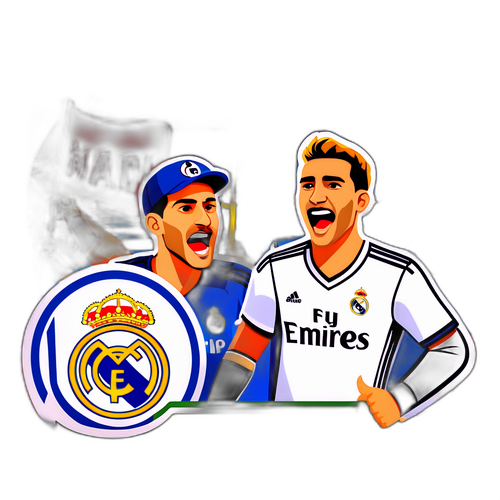 Real Madrid-fans heier ivrig under en intens kamp