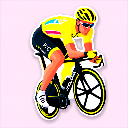 De onmisbare sticker voor iedere Tour de France fan: Pogacar vs. Vingegaard in actie!