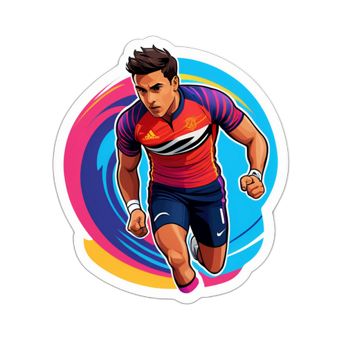 Stiker Warna-warni Carlos Alcaraz