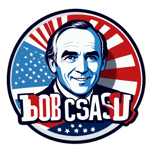 Patriotic Nostalgia: Bob Casey's Vintage Campaign Sticker