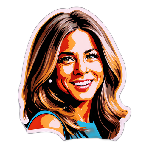 Jennifer Aniston vidám dekoráció