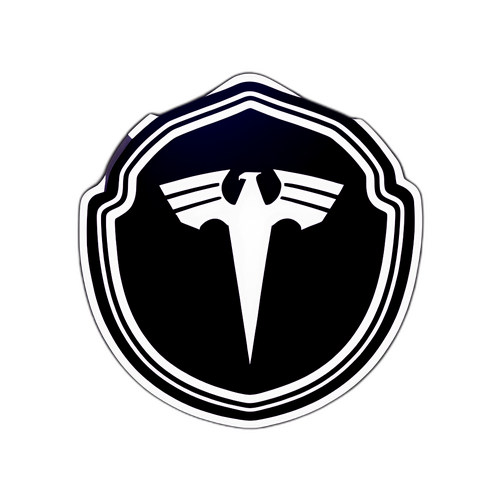 클린 디자인의 주식 투자 스티커 (TSLA 로고)