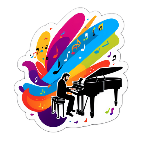 Fito Páez tocando el piano