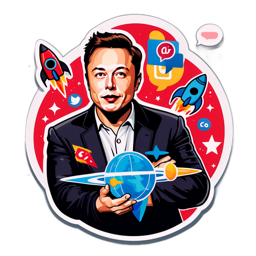 Toekomstige Elon Musk Sticker