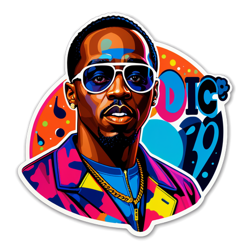 Autocollant vibrant de Diddy