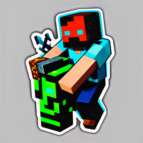 Minecraft-elokuvan Sticker: Loikkaa Kuutioiseen Seikkailuun!