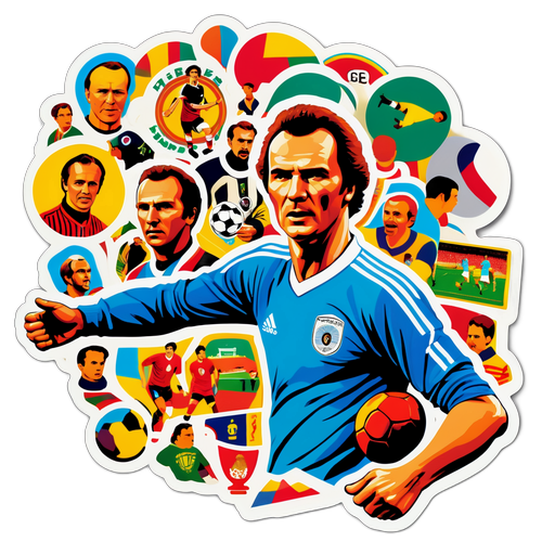 Charakteristische Darstellung von Franz Beckenbauer
