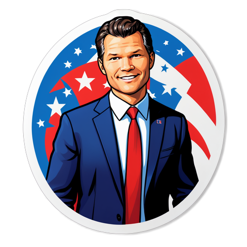 Politisk Klistremærke af Pete Hegseth