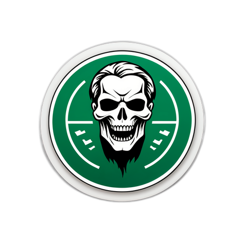 สติกเกอร์ที่สร้างสรรค์แสดงความกลัวและความโลภในการแข่งขันฟุตบอล