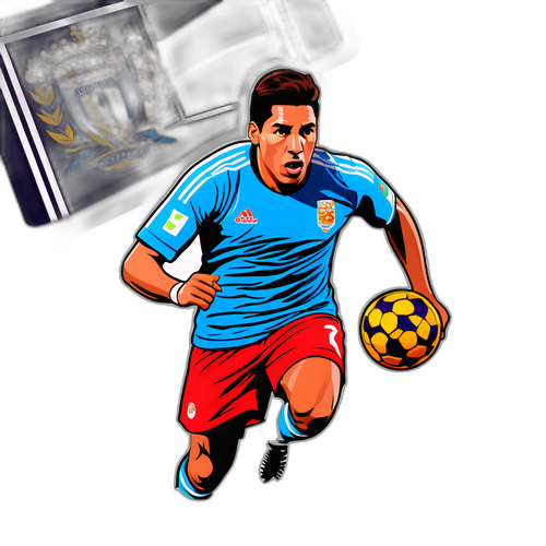 Sticker de Gastón Hernández en acción