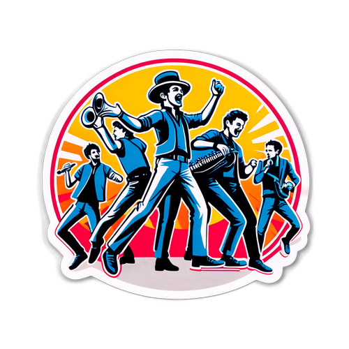 Sticker van een festivalband die optreedt op Kneistival