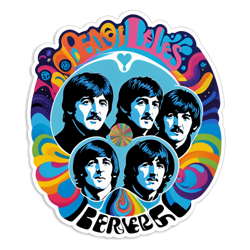 Beatles Forever Artistic Sticker