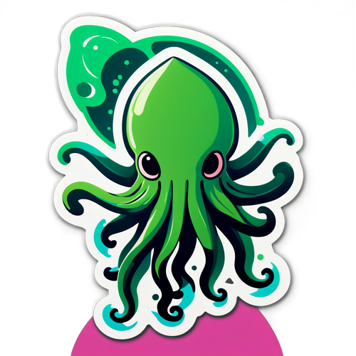 Vibrant Squid Game Sticker