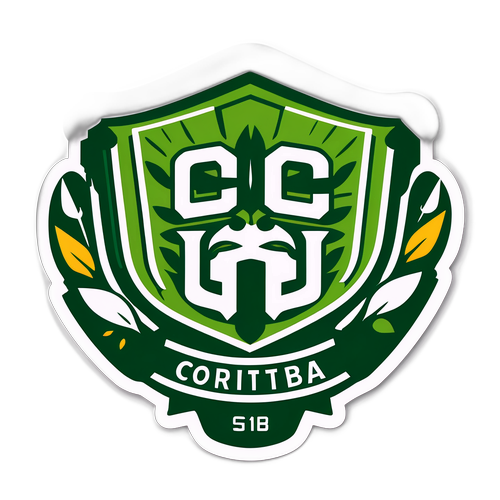 Sticker de Coritiba con Naturaleza Local