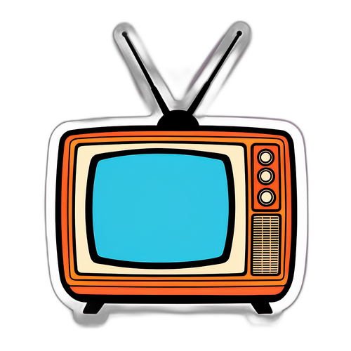 Sticker Retro TV