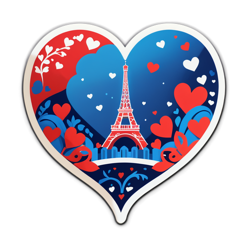Romantisk France Klistermærke